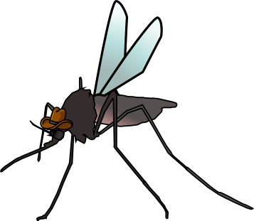Vector art of a mosquito wearing a cowboy hat designed by Stevie Lou Diaz.